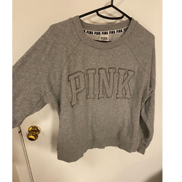 Pink Victoria’s Secret crew neck sweatshirt - Picture 2 of 4